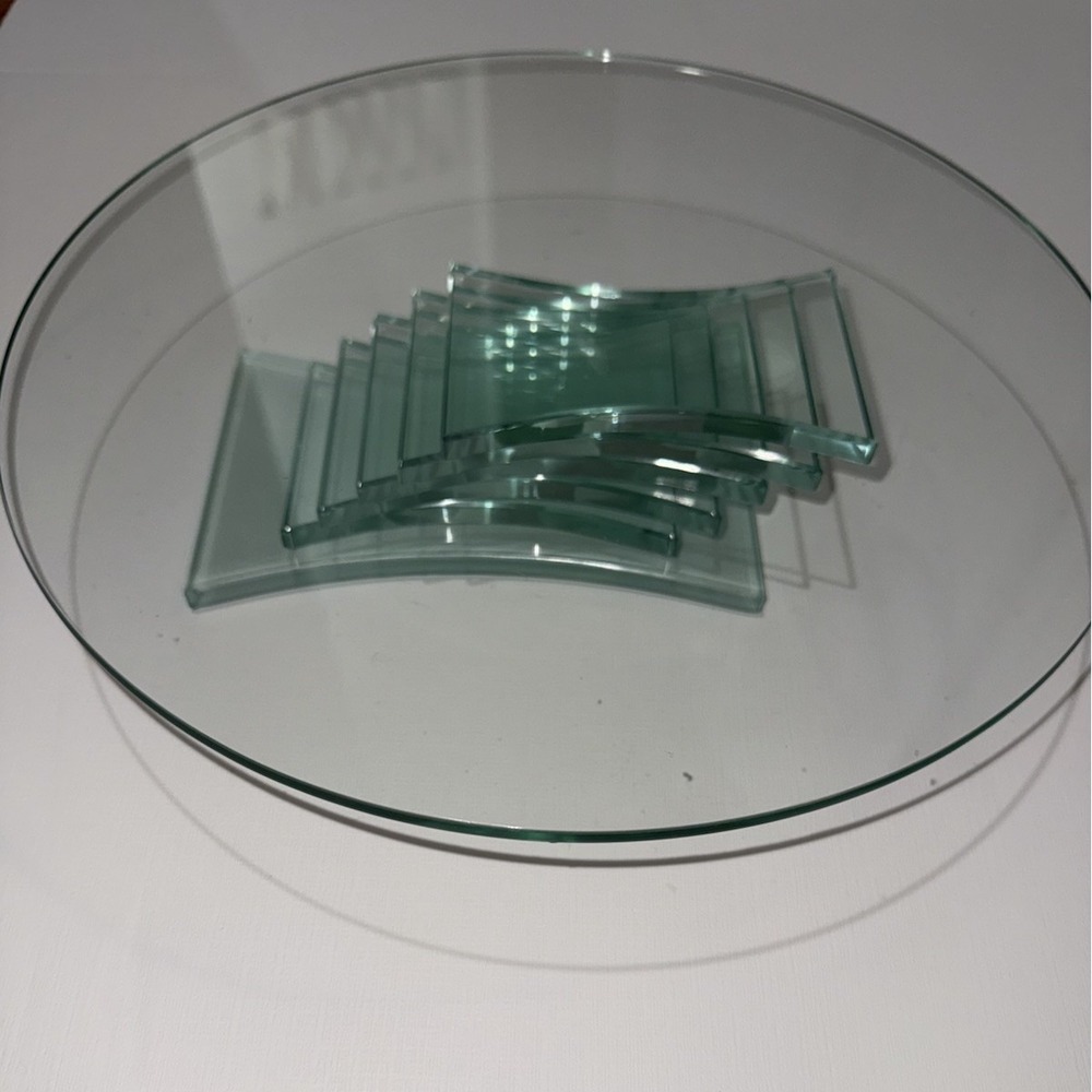 PartyLite Stratus 3-Wick Candle Holder 11"Cake Plate P7725 Stacked Retired SJ2